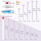 100 Pcs Beading Needles Set,75 Pcs Long Straight Beading Thread Needles 18 Pcs Big Eye Beading Needles with Threader, Needle Bottle, Yarn Scissors,Tweezers for Bracelets and Jewelry Making - style: 100 Pcs