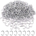 Keadic 1000Pcs 1/2" Hog Rings, Galvanized Hog Rings, Hog Rings for Auto Upholstery, Professional Upholstery Hog Rings, Hog Ring Set for Furniture Fencing Bagging - color: 1000pcs 1/2 Hog Rings