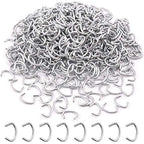 Keadic 1000Pcs 1/2" Hog Rings, Galvanized Hog Rings, Hog Rings for Auto Upholstery, Professional Upholstery Hog Rings, Hog Ring Set for Furniture Fencing Bagging - color: 1000pcs 1/2 Hog Rings