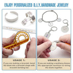OWDEN 167 Pcs D.I.Y. Hand Stamped kit, Metal Stamping kit and DIY Personalized Stamp Jewelry Gift, Tag and Bracelet Blanks,Great Teenage Birthday Gift, Unique Handmade Jewelry