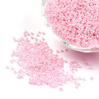 Craftdady 12/0 Round Glass Seed Beads 2mm Opaque Pink Tiny Loose Pony Spacer Beads About 5000Pcs for Jewelry Making Hole: 0.5mm - color: Opaque Pink, 2mm