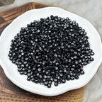 1000pcs Round Letter Beads 4x7mm Acrylic Alphabet Beads Spacer Beads for Jewelry Making Bracelets Necklace Earring Key Chains DIY Craft(L-White Letter Black Bead) - color: L-White Letter Black Bead