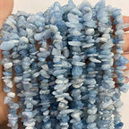 7-8mm Natural Aquamarine Gemstone Chips Loose Beads Semi Precious for Jewelry Making DIY Handmade Craft Supplies 1 Strand per Bag Approxi 34" - color: Aquamarine Chips