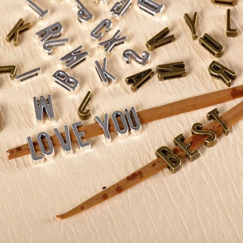 stino Metal Charms for Jewelry Making 100gram, Bulk Tibetan Silver & Gold Plated Trinkets for Earring Necklace Jewelry Making and Findings - color: Alphabet Silver & Gold Bronz