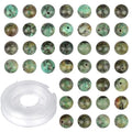 4mm 200pcs Natural Stone Round Beads African Turquoise Genuine Stone Beading Loose Gemstone DIY Charm Smooth Beads for Bracelets Necklaces Earrings Hole Size 1mm (African Turquoise 4mm) - color: African Turquoise, size: 4mm