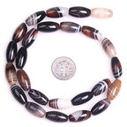 Botswana Agate Beads for Jewelry Making Natural Gemstone Semi Precious 8x16mm Oval Rice 15" JOE FOREMAN - color: 8x16mm/oval rice botswana agate