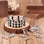Pandahall 50pcs Tibetan Style Antique Silver Alloy 3 Holes Spacer Bar Jewelry Making Charms Link Connector Multi Strand Separator 6.5x20x6.5mm