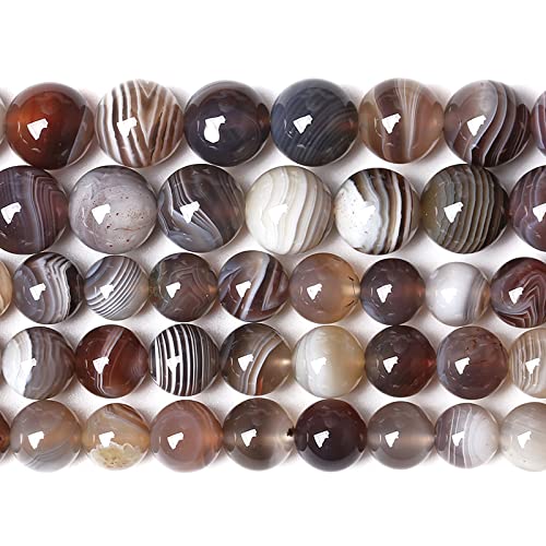 6MM 60PCS Natural Gemstone Stone Botswana Sardonyx Agate Beads for Jewelry Making DIY Bracelet - color: Botswana Sardonyx Agate, size: 6mm