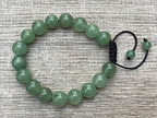 GAF TREASURES Grade A ++ Gemstone Round Bead Adjustable Bracelet 10mm, Genuine Crystal Bead Bracelet, Gift for Men & Women - color: Green Aventurine