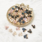 16-Pcs Crystal Jewelry Making Charms Silver Pendant Charm For Women Making Jewelry Crafts Rhinestone Charms - color: Ribbon