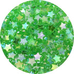 450 PCS Acrylic Star Shape Beads AB Colors Loose Pony Spacer Beads with Hole for Jewelry Making Necklace Earring Key Chains DIY Projects(Light Green AB) - color: Light Green AB