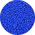 2000pcs Blue Glass Seed Beads, Colorful Tiny 4mm Beads for Jewelry Making, Beading Supplies. - color: Blue