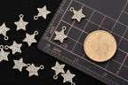 Pack of 20 Rhinestone Charms Gold Plated Pendants Pave Crystal Accessories for Necklace Bracelet Jewelry Making DIY Crafting - color: (Star Mod.2)VID65801
