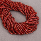 BONNY BOXX 1 Strand (150PCs) Natural 2 * 4mm Carnelian Rondelle Beads, Natural Abacus Disk Stone Beads Loose Spacer Gemstone for DIY Bracelet Necklace Jewelry Making - color: Carnelian, size: 2*4MM