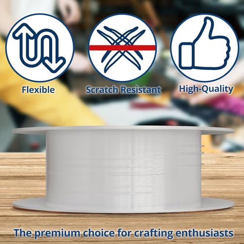 Soft Flex Econoflex Hobby Beading Wire - Flexible Stainless Steel Wire for Crafting - 7 Strand 0.19 30 Ft - style: Snow White