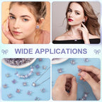 100pcs Cherry Blossom Beads, 5-Petal Acrylic Flower Beads, Mini Spacer Hair Accessories Halloween Christmas for Bracelets Earring Jewelry Making- Gray - color: Gray