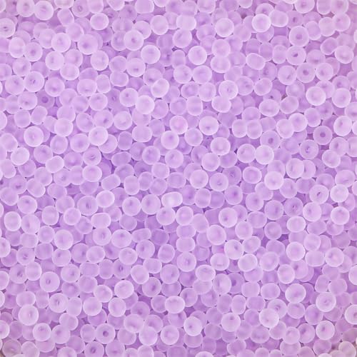Blue Pink Pony Beads, Small Crafts Beads Glass Seed Beads for Craft, 2mm Colorful Loose Seed Beads for Bracelet Key Chain DIY Projects, and Hair Decor, (2 Pack) - color: Blue Pink