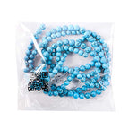 RayLineDo® 50Pcs 8mm Natural Blue Turquoises Stone Round Beads Loose Beads Wholesale for Jewelry Making - color: Blue Turquoise, size: 8mm