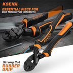 KSEIBI 8-Inch Mini Bolt Cutters Heavy Duty - Compact Bolt Cutter with Anti-Slip Handle for Wire, Cables, Chains, Small Screws - Handy Tool Featuring High Leverage Design and CrMo Blades - 161615 - size: 8 Inch High Leverage Bolt Cutter