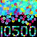 Jexine 10500 Pcs Pony Beads Bulk Plastic Beads for Bracelet Making Hair Braids DIY Necklace Jewelry Making Gifts for Christmas (Round,Glow) - color: Glow, style: Round