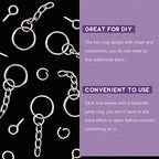 Swpeet 450Pcs 3/5" 15mm Sliver Key Chain Rings Kit, Including 150Pcs Keychain Rings with Chain and 150Pcs Jump Ring with 150Pcs Screw Eye Pins Bulk for Jewelry Findings Making (15mm, Sliver) - color: Sliver, size: 15mm