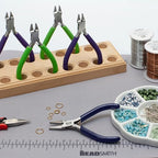 The Beadsmith Flat Nose Pliers – Economy Line – 4.5 inches (114mm) – Vinyl Grip Handle with Double Leaf Springs – Jewelry Making Tool for Creating Bracelets, Earrings and Necklaces - style: Flat Nose