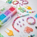 Rainbow Loom: Beadmoji Mini Combo - DIY Rubber Band & Bead Bracelet Kit - Includes 1800 Bands & 260 Beads, Design & Create, Ages 7+