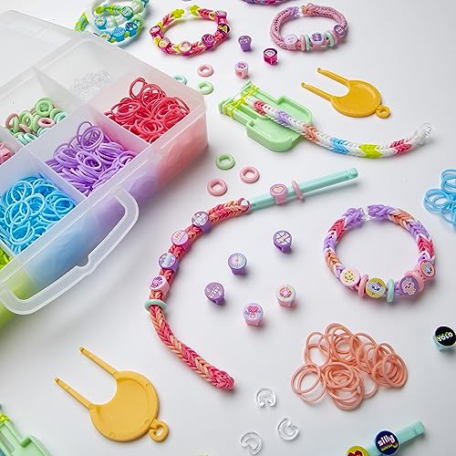 Rainbow Loom: Beadmoji Mini Combo - DIY Rubber Band & Bead Bracelet Kit - Includes 1800 Bands & 260 Beads, Design & Create, Ages 7+