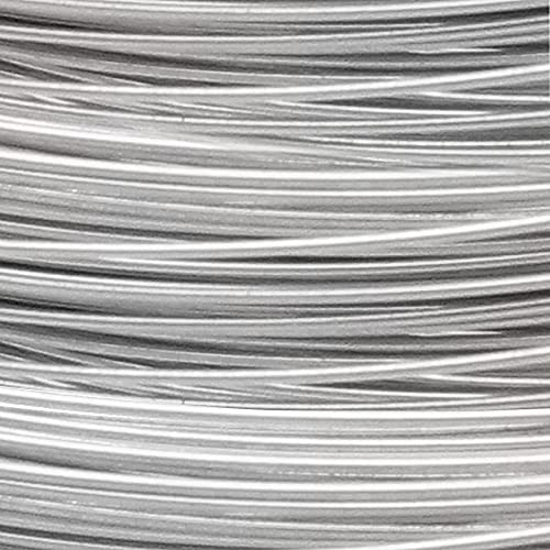 The Beadsmith Professional German Jewelry Wire – 0.4mm Diameter, 26 Gauge, 20 Meter Coil – Silver Plated – Beading Wire Used to Jewelry Making, Wire Wrapping, Sculpting, Floral, Modeling and DIY Arts - color: SILVER, size: 26 Gauge