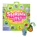 Ooly 28 PC DIY Shrinking Art Kit for Kids, 20 Plastic Pre Cut Charms and More, No Mess Creative Activity Jewelry Making Kit - Garden PALS - color: Garden Pals