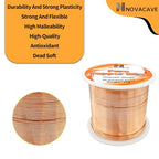 Copper Wire for Jewelry Making, Dead Soft 1 LB Spool Jewelry Wire (20 Gauge, 330Ft) for Beading, Electroculture Gardening,DIY Artwork - size: 20GA