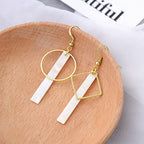 Ximalun 120Pcs Earring Hoop Jewelry Making 3 Shapes Teardrop Square Round Circle Hoop Earring Bulk Open Bezel Pendant Frame for DIY Earring Making Supplies (Gold, Silver) - color: Gold,Silver