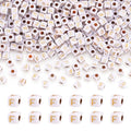 FASHEWELRY 500Pcs White Golden Letter Beads 4.5mm Square Alphabet Beads Acrylic Cube Letter F Beads for Friendship Bracelet Necklace Keychains Jewelry Making - color: Letter F