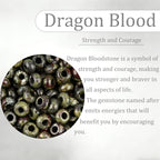 20Pcs Natural Dragon Blood Large Hole Beads, 8x14mm Rondelle Gemstone Spacer Beads 6mm Big Hole for Jewelry Making, Beading Bracelets, Macrame & Hair Braiding - color: Dragon Blood