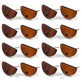 DoreenBeads 30Pcs Natural Wooden Stud Earrings Posts with Loop for Jewelry Making- Small Semicircle Wood Earring Posts with Ear Backs for Women DIY Earring Making Personalized Jewelry Findings - color: Small Semicircle