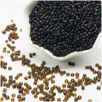 Coffee Color Glass Seed Beads 5000 Pcs, 3mm Small Craft Pony Beads Bulk for Bracelets, DIY Necklace Ring Waist Chain - color: Coffee
