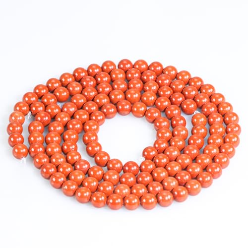 Natural Flame Jasper Beads 8mm Round Semi Precious Stone Beads for Jewelry Making Adults - color: Flame Jasper, size: 8mm