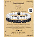 RANKEEF Tiger Eye Bracelet For Men 8MM Natural Stone Stretch Adjustable Black Crystal Beaded Bracelet for Men Women Gifts - color: 2,white,black-A