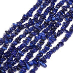 Chip Shell, 260pcs 5-8mm Irregular Shell Beads with Holes, Royal Blue Shell & Lapis Lazuli Like Chip Beads for Jewelry Making - color: Blue