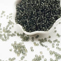 Gray Glass Seed Beads 5000 Pcs, 3mm Small Craft Pony Beads Bulk for Bracelets, DIY Necklace Ring Waist Chain - color: Gray