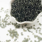 Gray Glass Seed Beads 5000 Pcs, 3mm Small Craft Pony Beads Bulk for Bracelets, DIY Necklace Ring Waist Chain - color: Gray