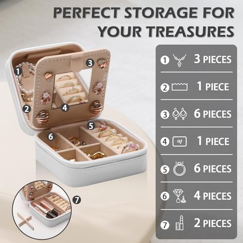 GAOLZIUY Christian Gifts for Women Girls, Pink Bow Travel Jewelry Box, Coquette Preppy Bible God Portable Jewelry Organizer Case, Inspirational Religious Spiritual Catholic Faith Prayer Gifts - color: Christian - 01