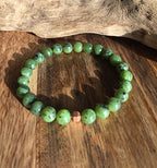 Mens Nephrite Jade Bracelet, Canadian Nephrite Jade, High Quality 8mm Canadian Nephrite Jade Bracelet, Authentic Nephrite Jade, Green Jade