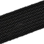 170pcs 4x2mm Natural Black Onyx Disk Rondelle Spacer Agate Stone Semi Precious Gemstone Loose Beads for Jewelry Making 15 Inch - color: Black Onyx