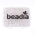 BEADIA Open Jump Rings Sliver 0.6x4mm 1000pcs for DIY Jewelry Making Supplies - color: Silver, size: 0.6*4mm
