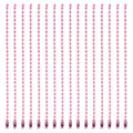 MECCANIXITY Ball Bead Chain Beaded Necklace Chains 5 Inch Adjustable Metal Ball Chains 2.4mm/0.1inch Keychain for Jewelry Making,DIY Craft Projects,Pack of 36(Pink) - color: Pink