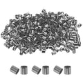 uxcell 500 Pcs Tube Crimp Beads, 2.5x2.5mm Copper Crimp Beads End Stopper Beads Tiny Loose Spacer Beads for Earrings Necklaces Bracelets Pendant DIY Crafts, Black - color: Black, size: 2.1 mm