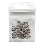 RUBYCA 60PCS Charm Pendant Chinese Lock Tibetan Metal Beads Silver Color Jewelry Making Bracelet DIY - color: Chinese Lock, size: 60 PCS