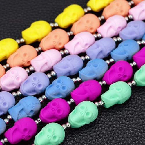 Layered Punk Pants Chain for Men Women, Gothic Hip Hop Jean Chain Wallet Chain Biker Trouser Chain, Goth Emo Fashion Keychain Accessories - color: 1L-Colorful Skulls