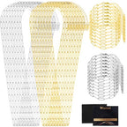 Wurosi 32 Pcs 18K Gold Plated Chain Necklace Bracelets Kit, Paperclip Chains, 18 Inch Bulk Charm Necklace Chain for Jewelry Making, Paperclip Bracelets for Women - color: 32 PCS 18K Gold+Silver